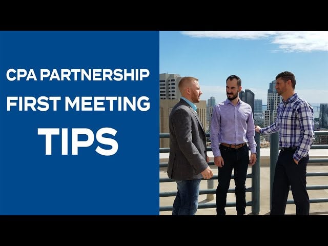 Watch the How to Run Your First Meeting with a Potential CPA Partner video