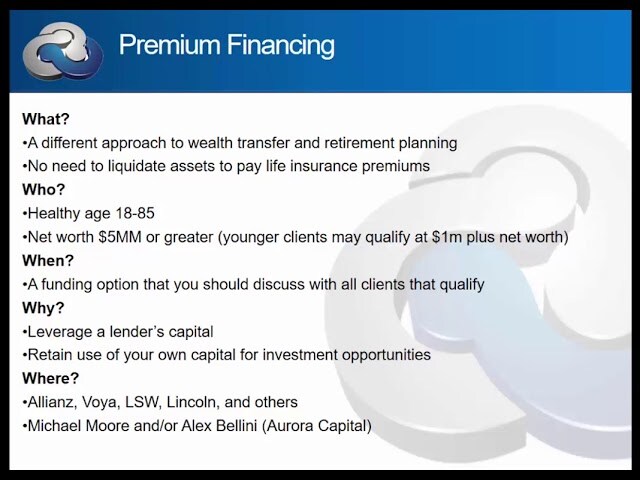 Watch the Premium Financing Explained for Wealth Managers video