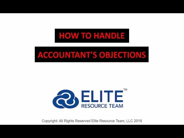 Watch the How Advisor's Can Handle Objections from Accountants video