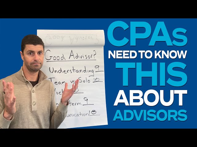 Watch the Top Things CPAs Need to Know Before Partnering with an Advisor video